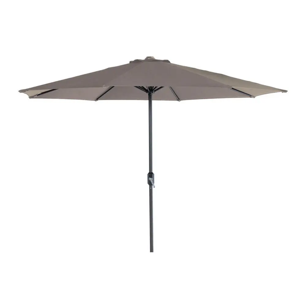 Garden Impressions Lotus parasol &Oslash;300cm - taupe Eureka voet en hoes
