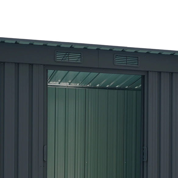 Gerätehaus »Leipzig II«, Stahl, Pultdach, 2 m², BxT: 205 x 98 cm, anthrazit matt