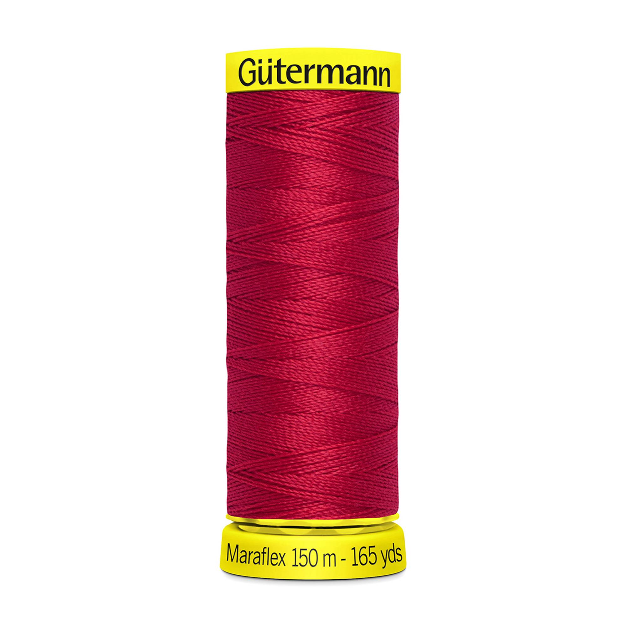 Gutermann Red Maraflex Stretchy Sewing Thread 150m (156)