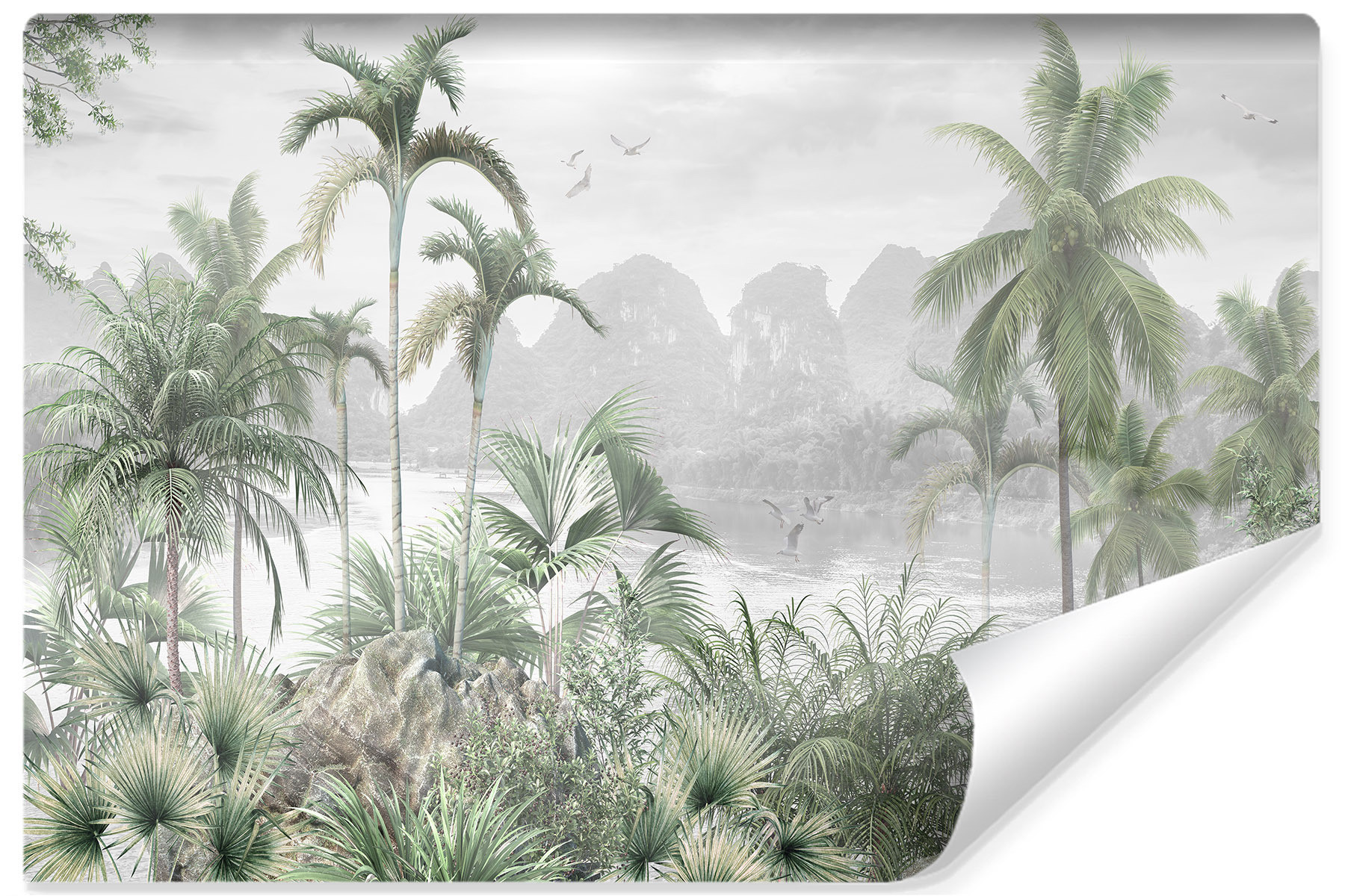 Fototapeta Tropikalny PEJZAŻ Palmy Natura 90x60cm