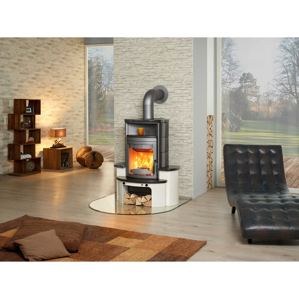 Kaminofen »Avenso GT ECOplus«, schwarz, Stahl/Keramik, 6 kW, Dauerbrand geeignet