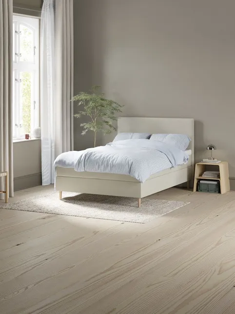 Kontinentalseng 140x200cm VEFNA + MURU sand-91 Blød