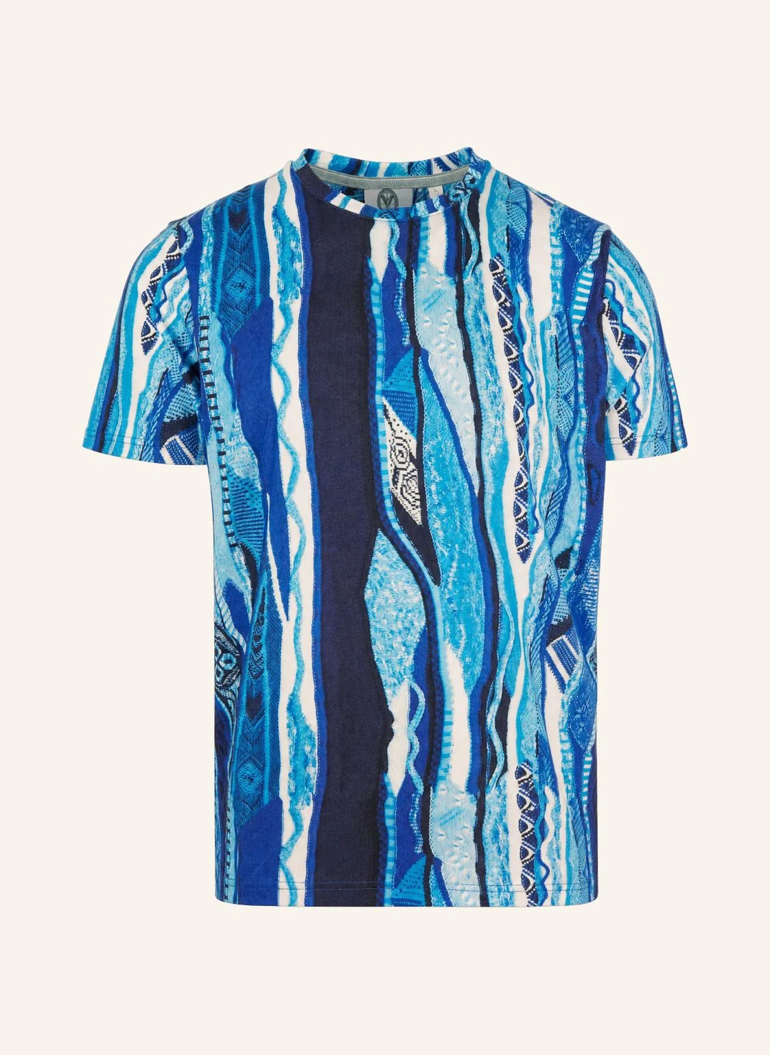CARLO COLUCCI Knit Print Story T-Shirt FIAIDER