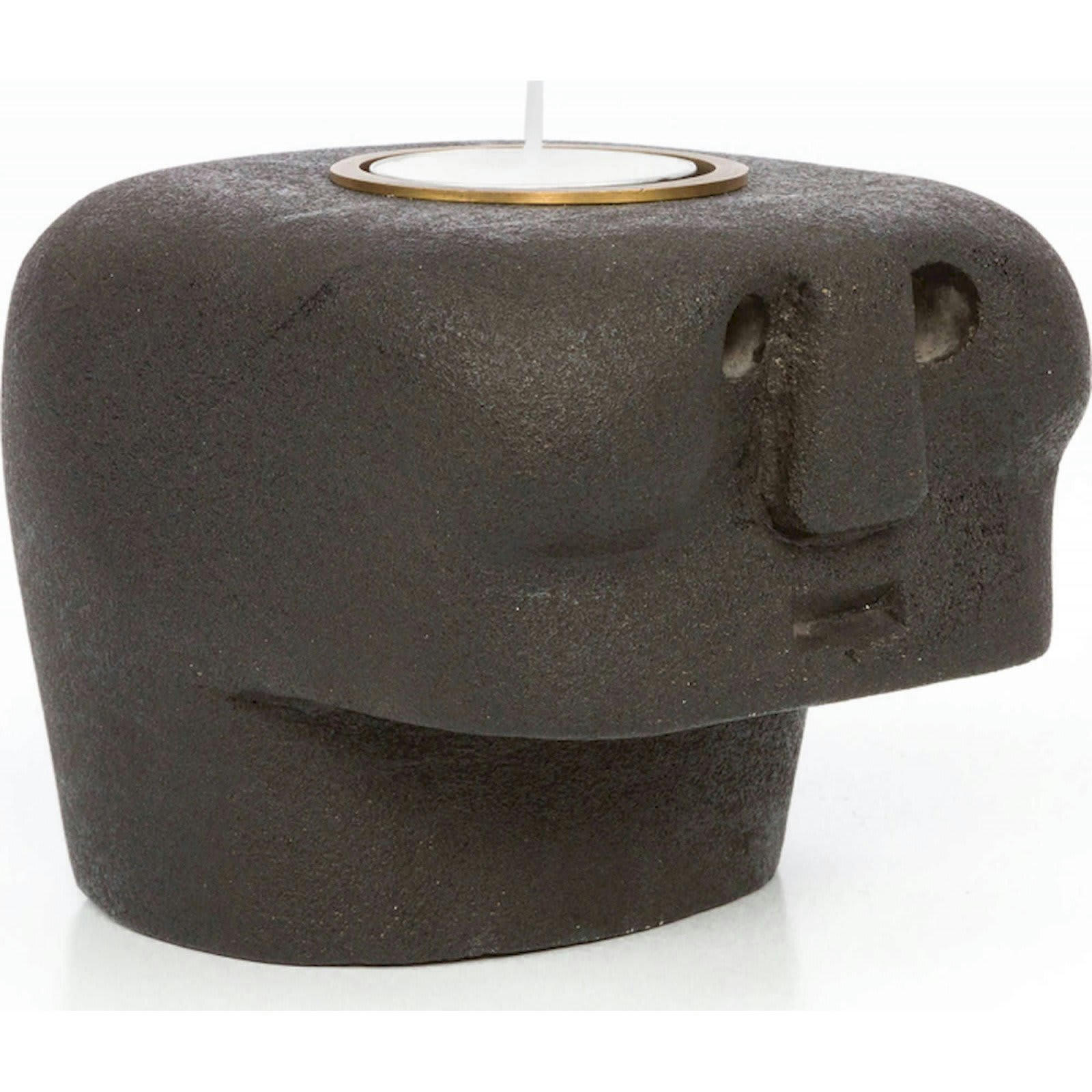 BALI BAZAR - Bougeoir Grès Noir