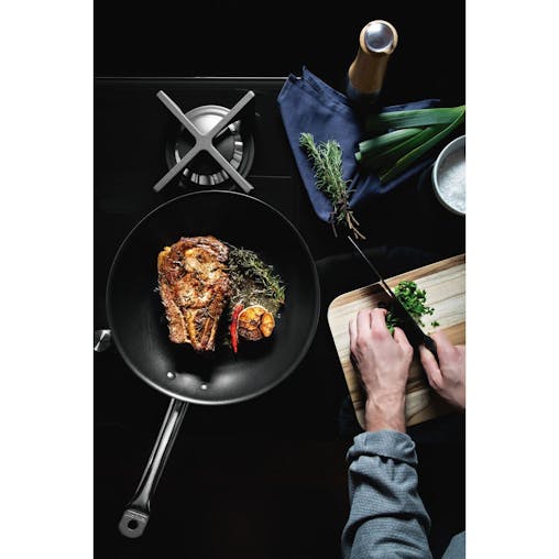 Professional Non-Stick Stainless Steel Frying Pan, 30cm, 2.9L