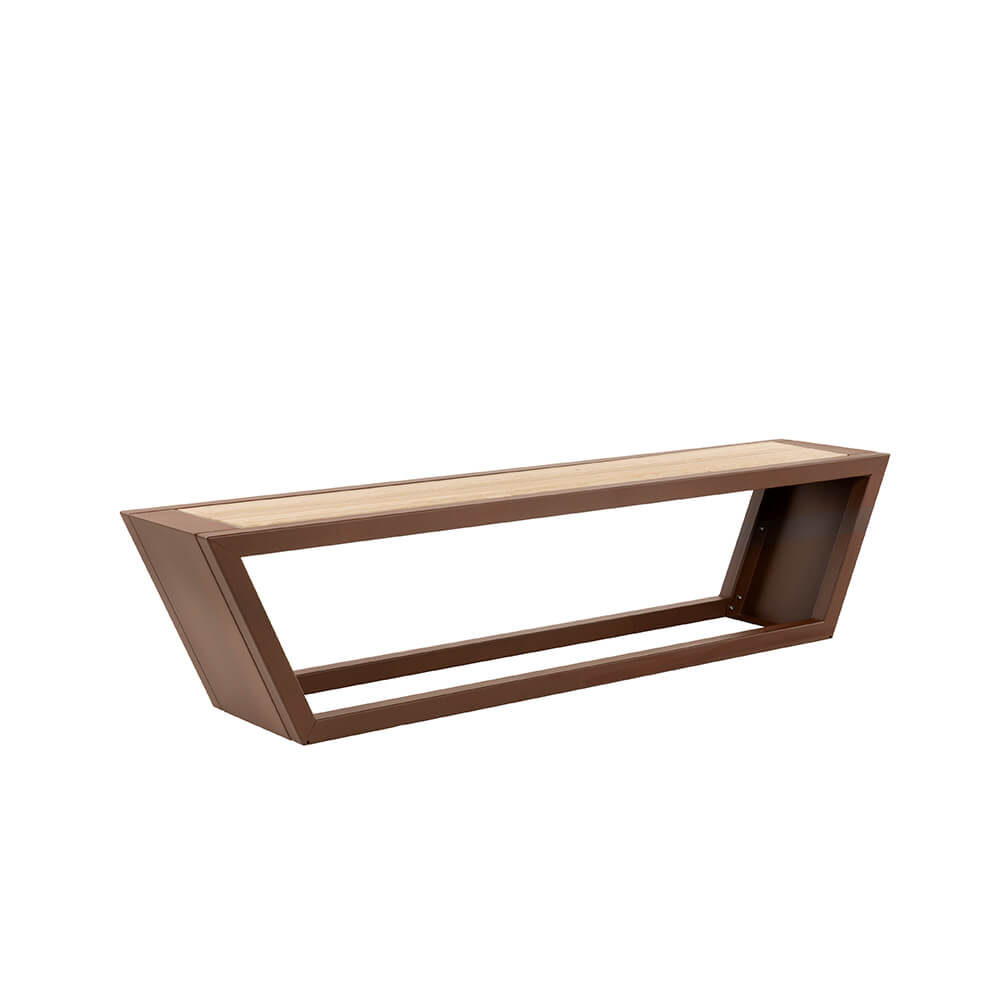 HOME DELUXE Stalen zitset KOBON Bruin - Made in Germany - 1 x bank