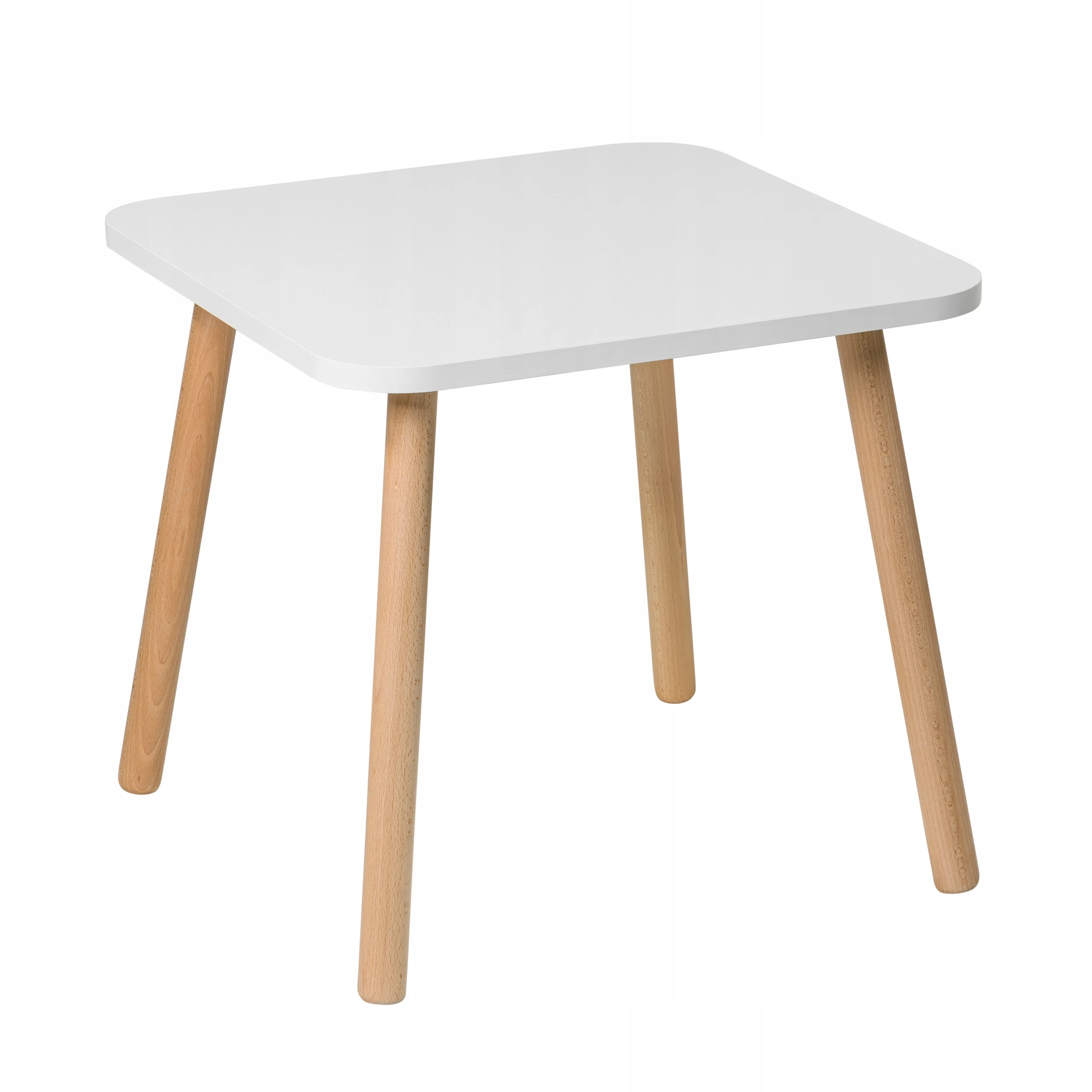 Stolik dla dzieci kwadratowy 50 cm biały