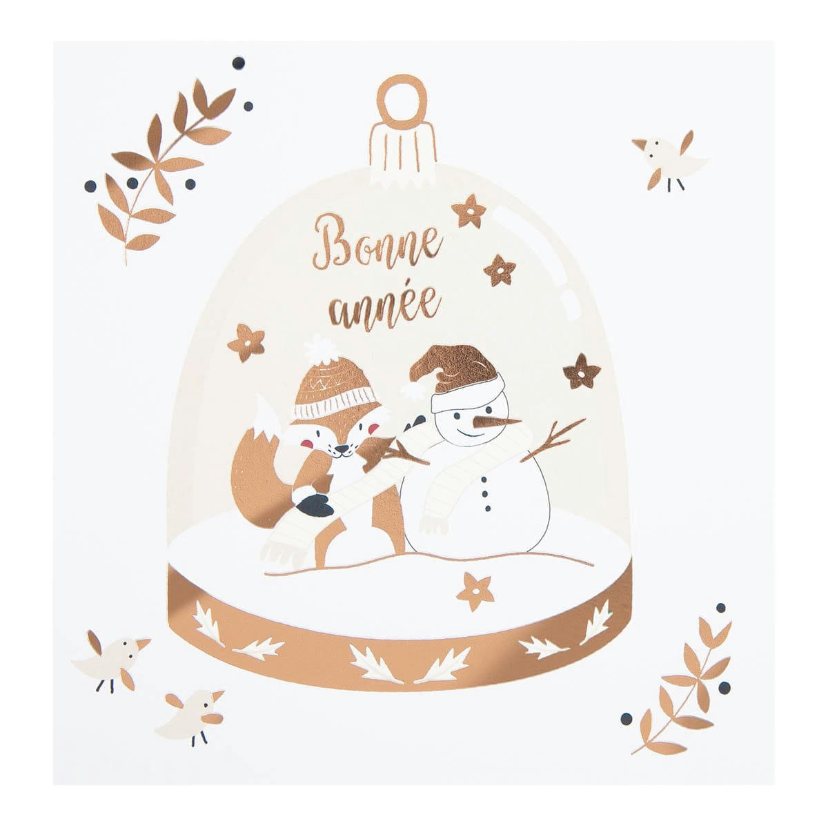 - Carte De Vœux Etincelle Boule Neige