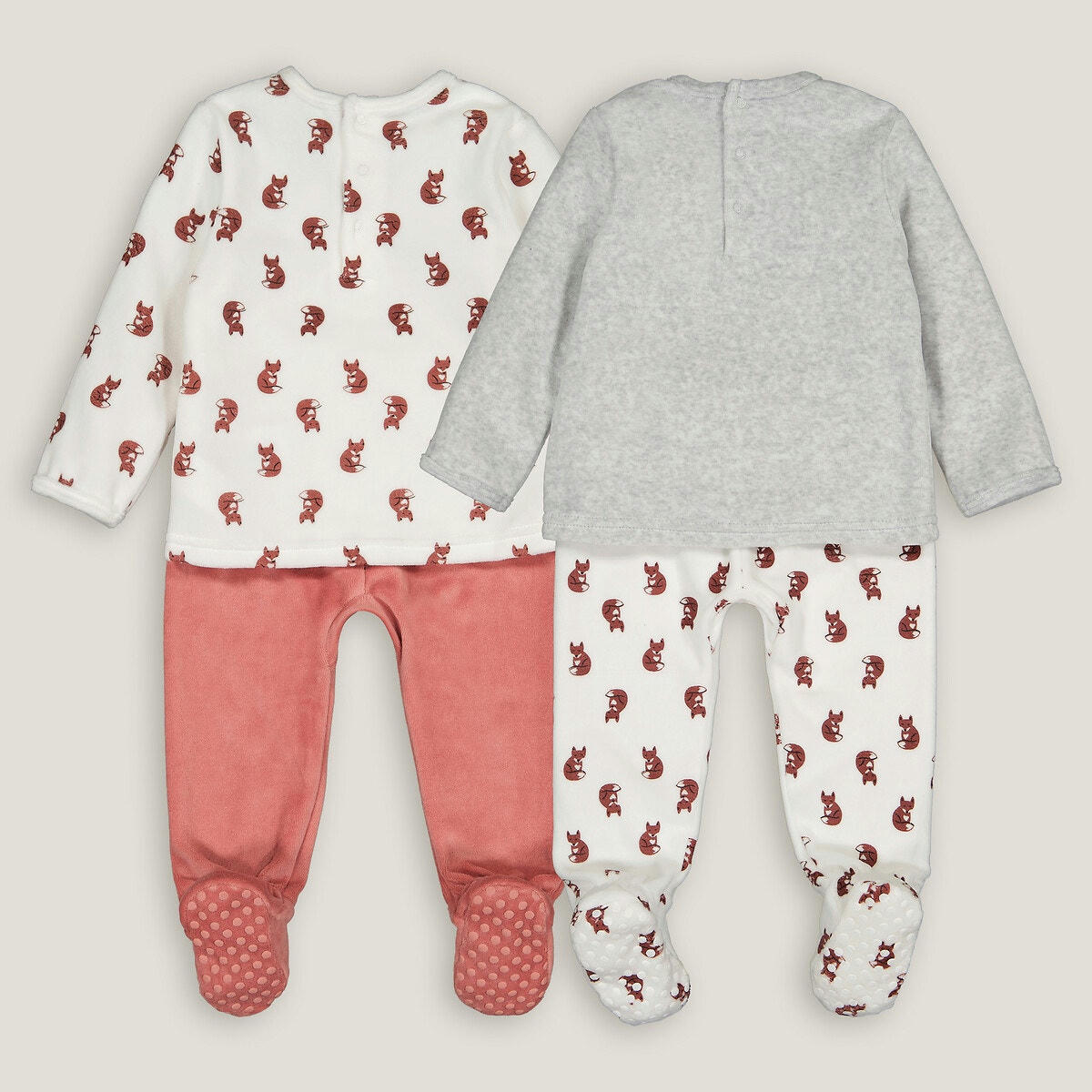 Lot de 2 pyjamas en velours