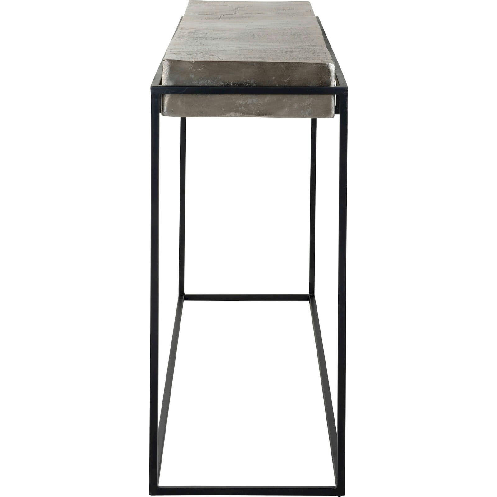 CALLOWAY - Console Aluminium Argent