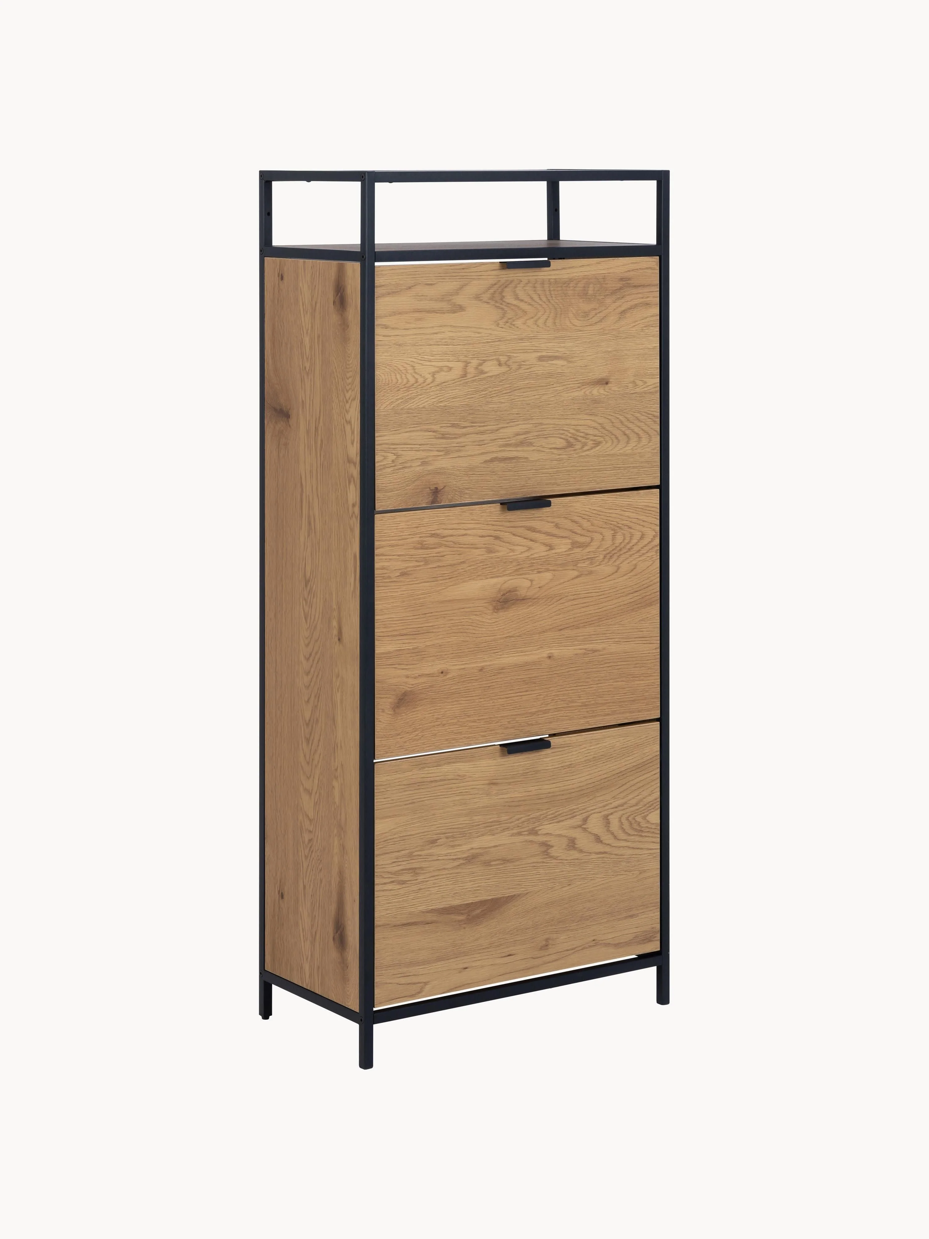 Holz-Schuhschrank Seaford mit Klappfächern