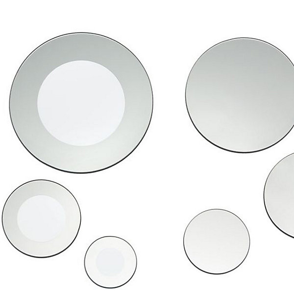Assortissement de 6 miroirs adhésifs ronds argent