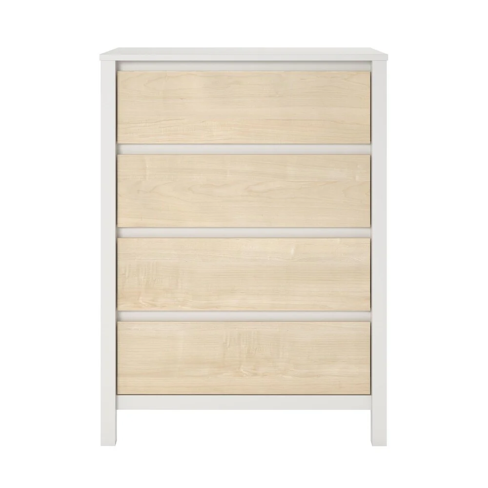 The Novogratz Addision Natural 4 Drawer Dresser