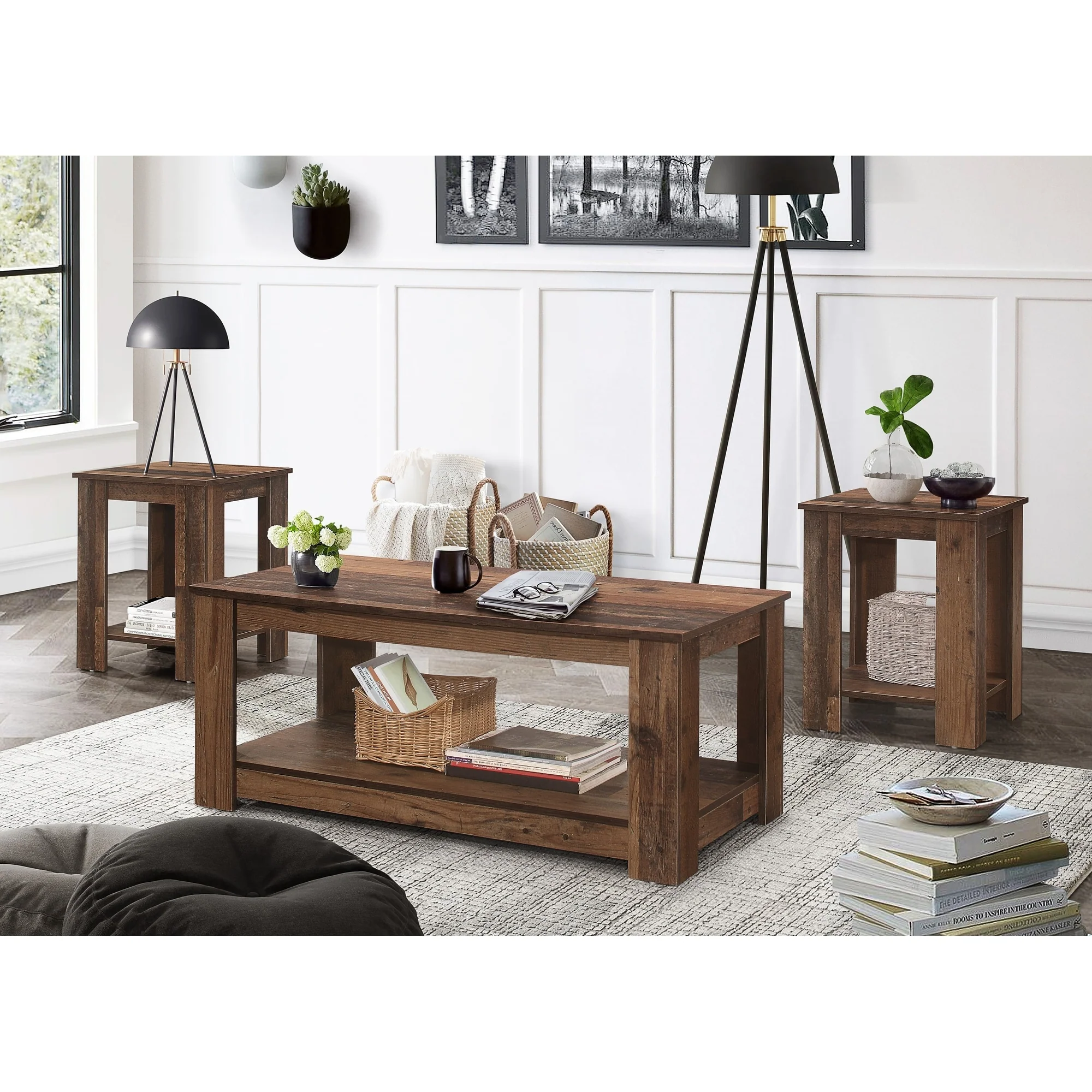 Gloria 3 pieces Coffee Table Set