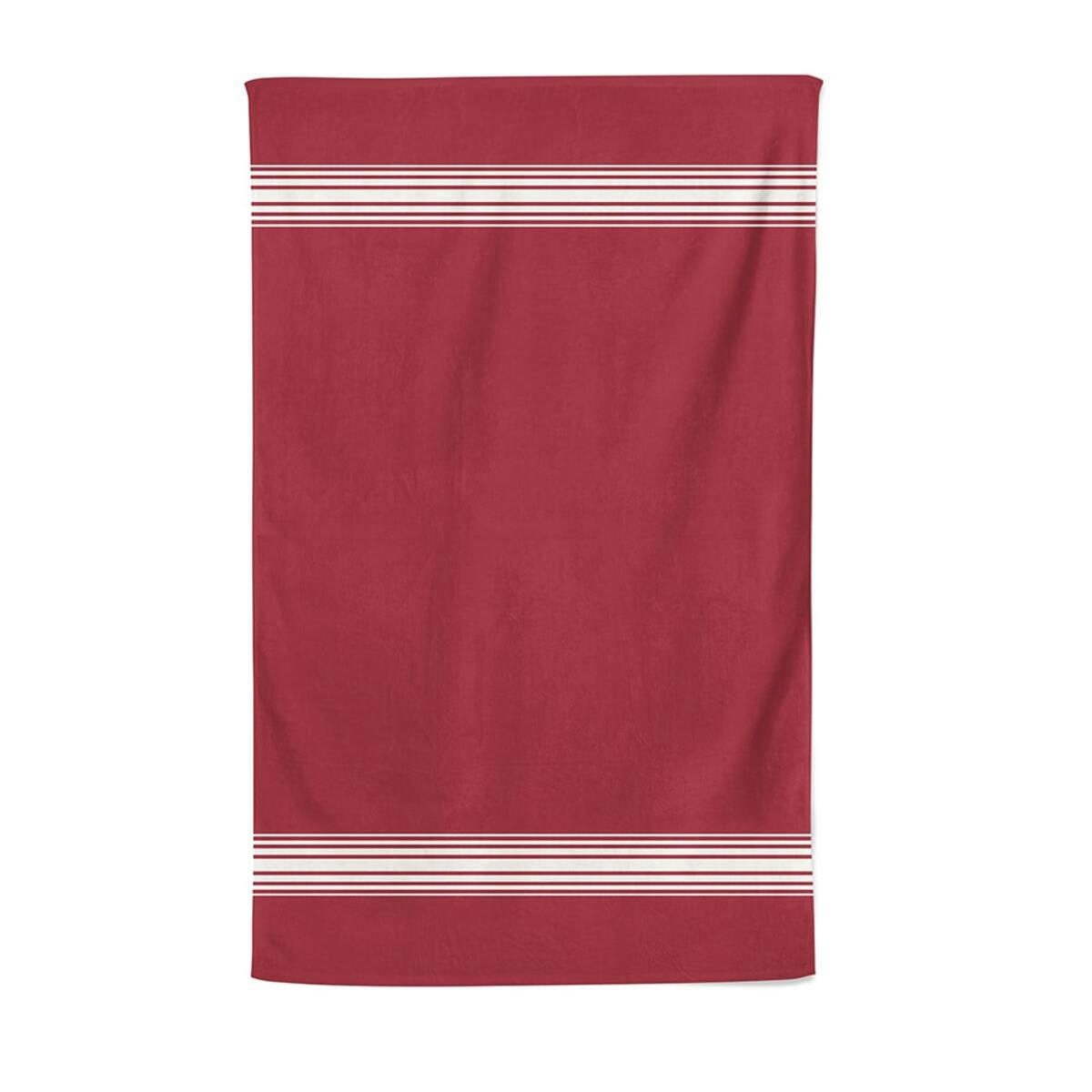 GRAND HÔTEL - Drap de bain coton bio Bordeaux 100x150 cm