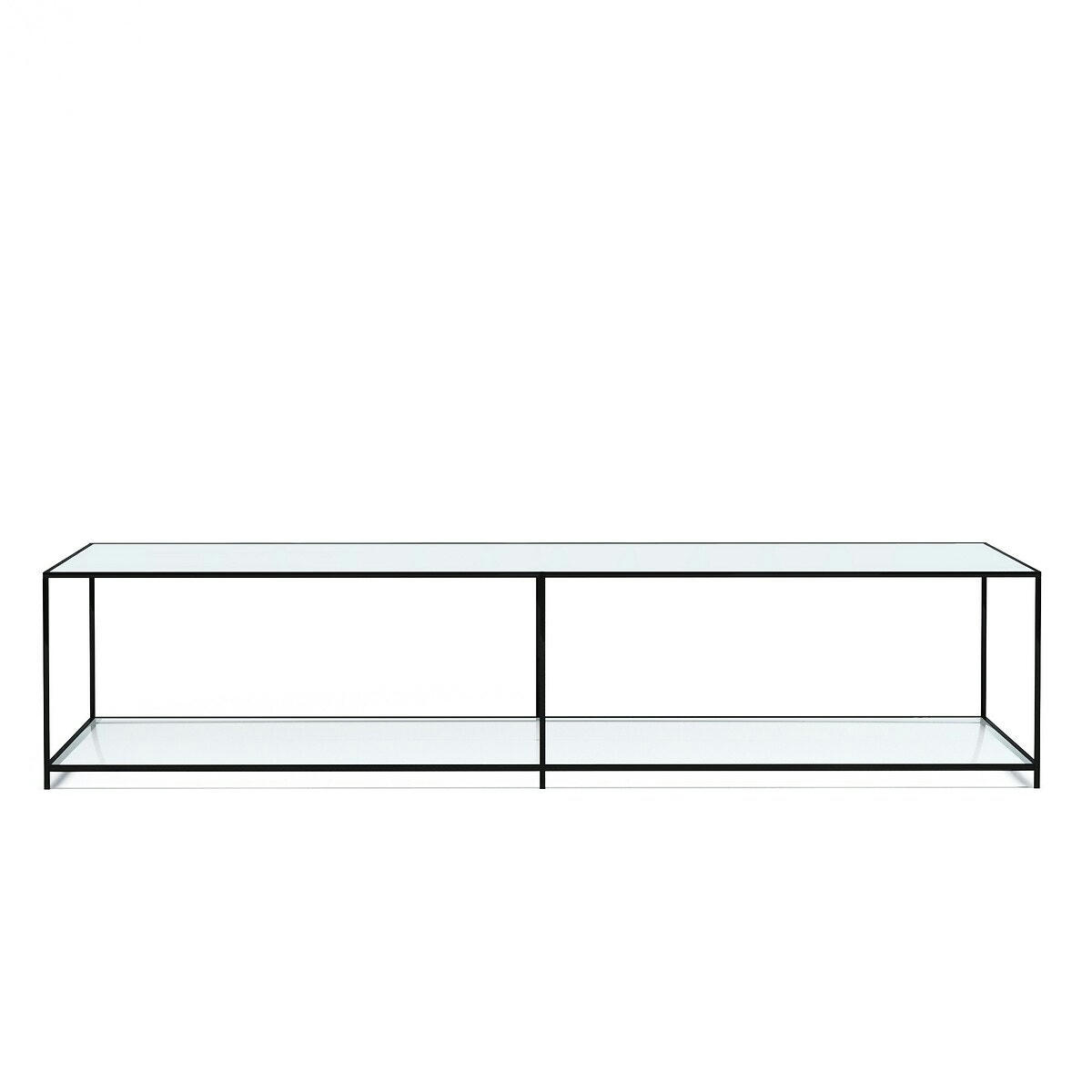 Table basse rectangulaire verre trempé, Sybil
