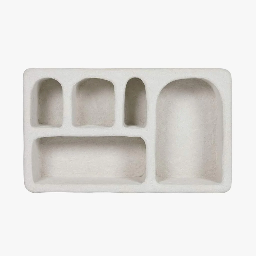 Estante de Parede Retangular Branca ZENA