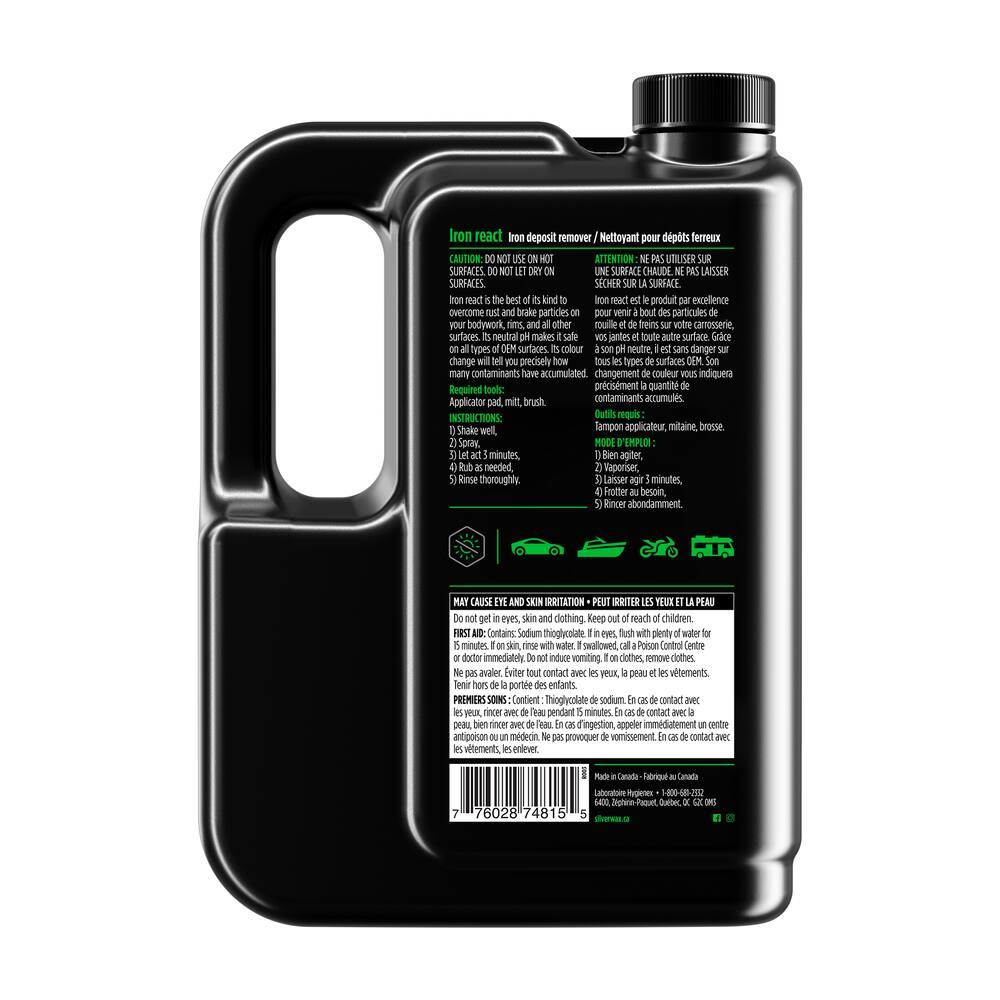 Silverwax Iron React Iron Deposit Remover Fluid, 2-L