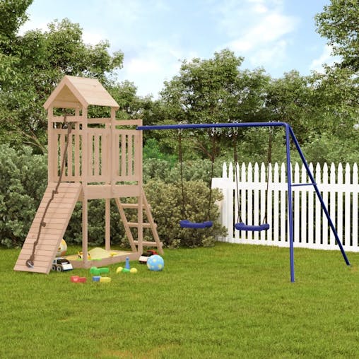 NNEVL Outdoor Playset Solid Wood Pine