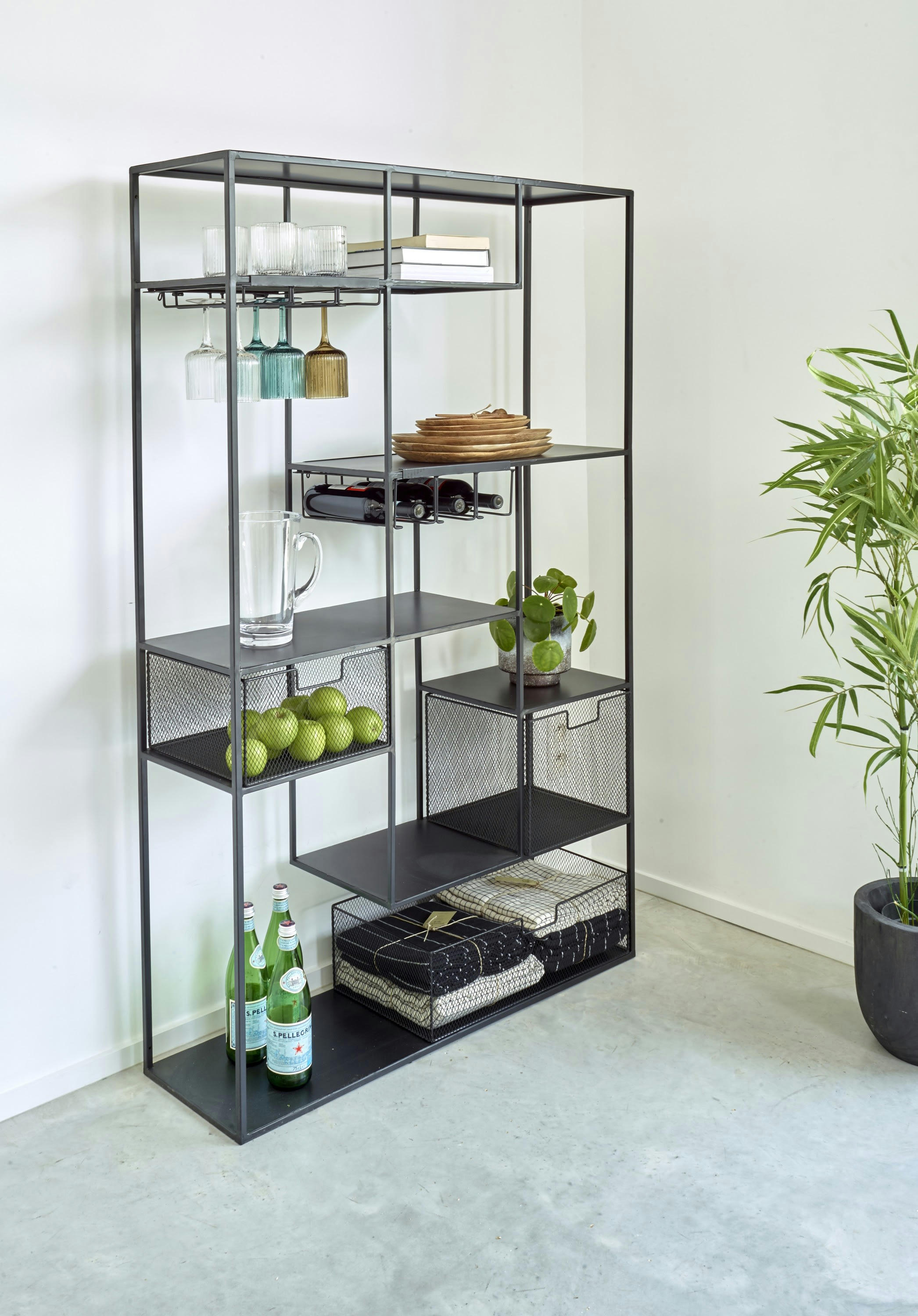 ESSENCE - Paniers en métal noir lot de 2