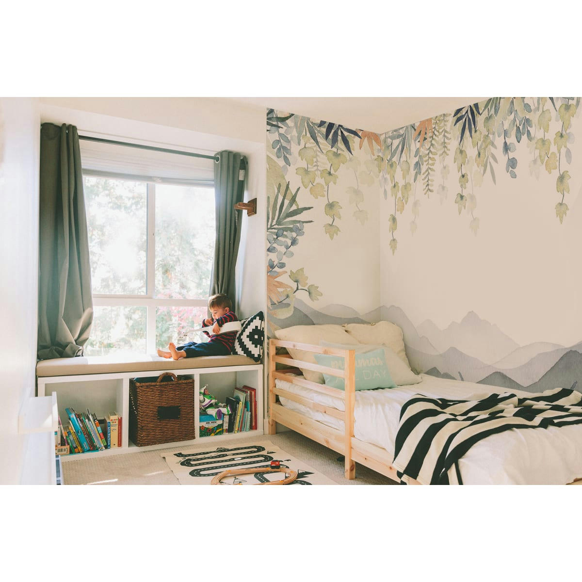 - Papier peint panoramique Vue sur la savane 250x510