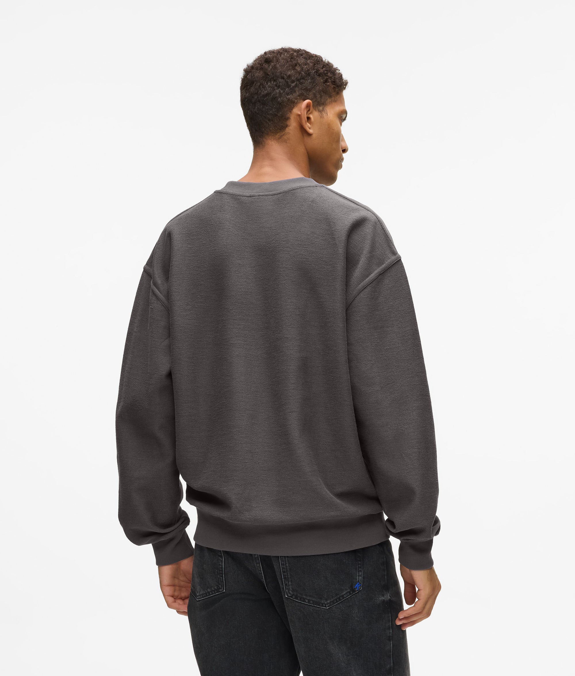 Sweat-shirt effet retourné