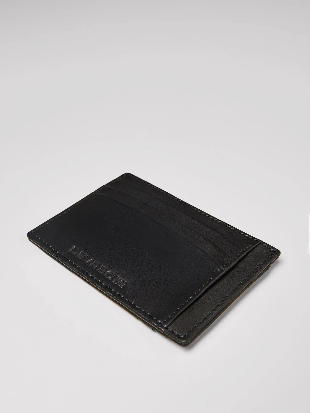 Porte-cartes en cuir patiné