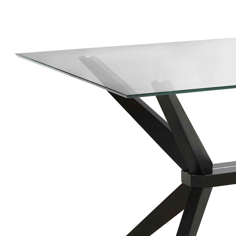 Home Gear Elegant Dining Rectangular wood Table, Espresso