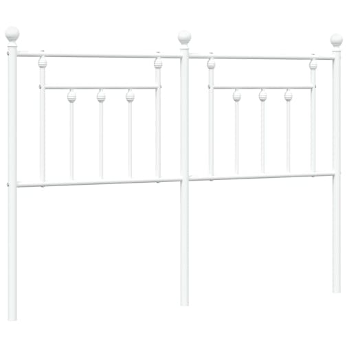NNEVL Metal Headboard White 152 cm