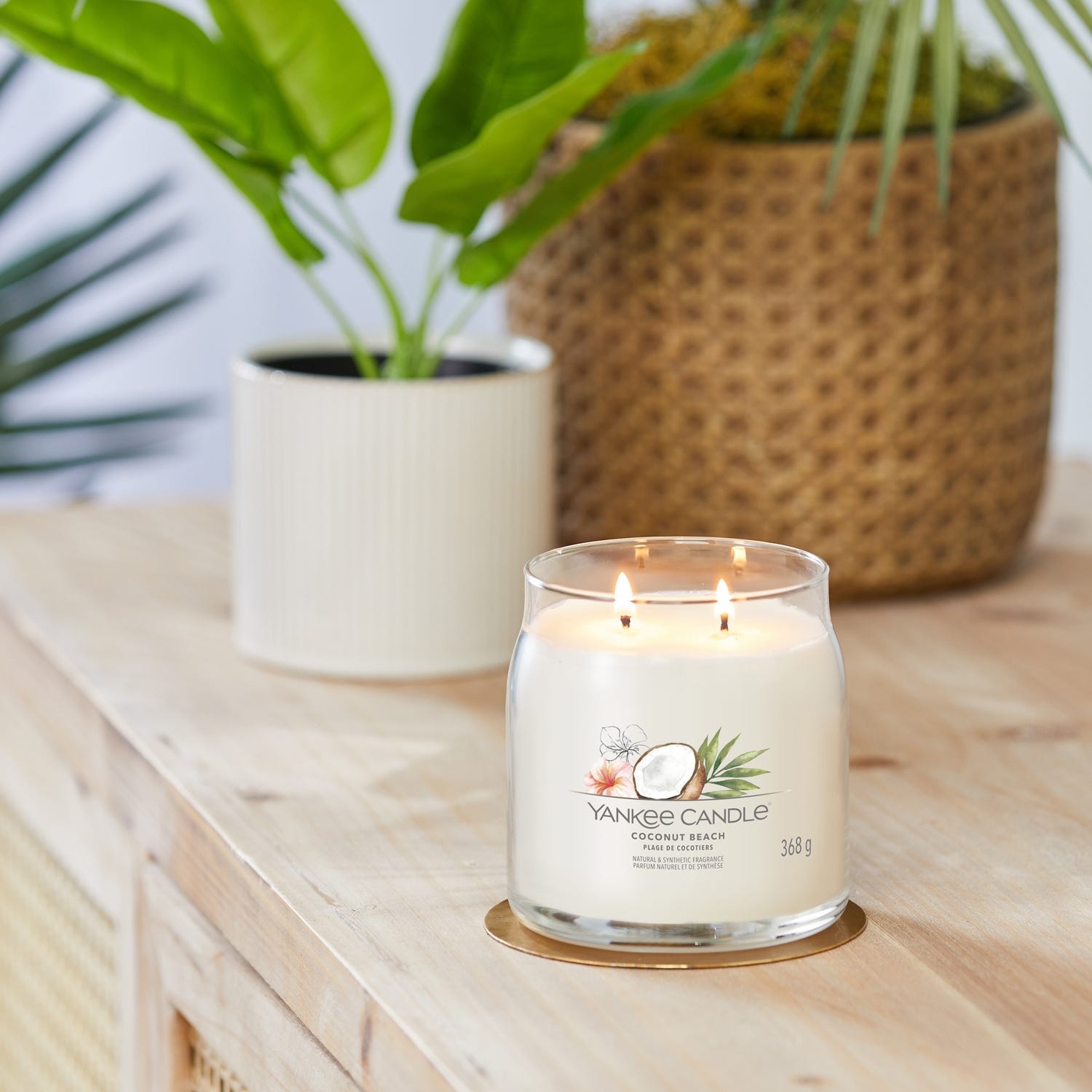 Coconut Beach, candela in giara media Yankee Candle
