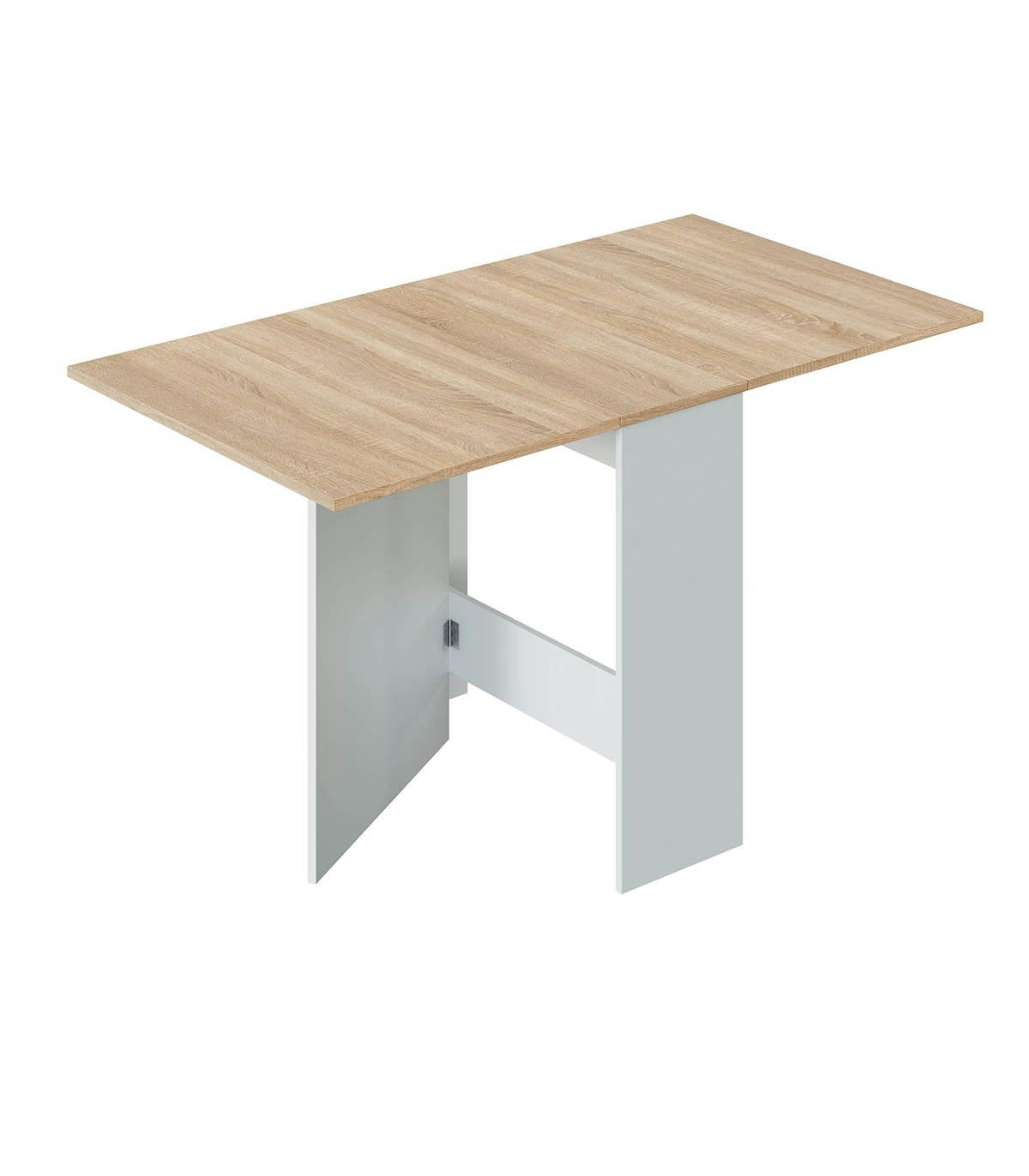 FLY - Table dépliable en 3 dimensions effet bois - H78 x L31 cm