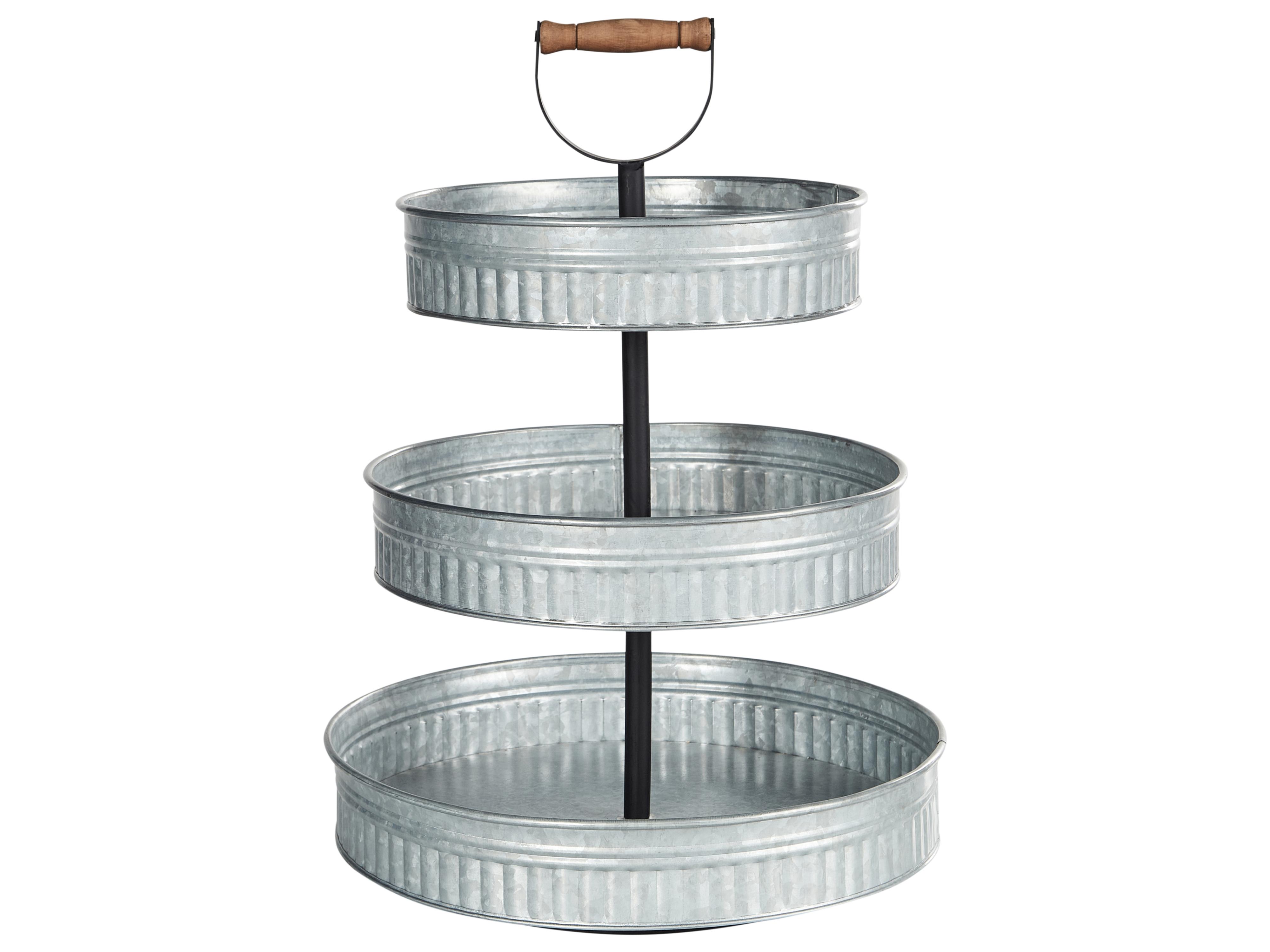 2-Tiered Cake Stand KOUIGN Silver