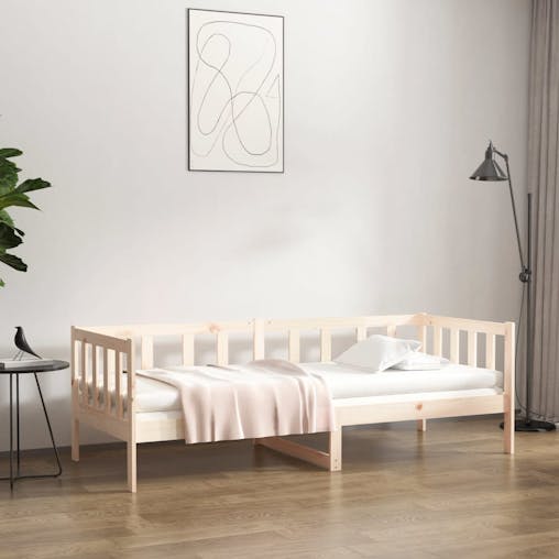 NNEVL Day Bed 92x187 cm Single Size Solid Wood Pine