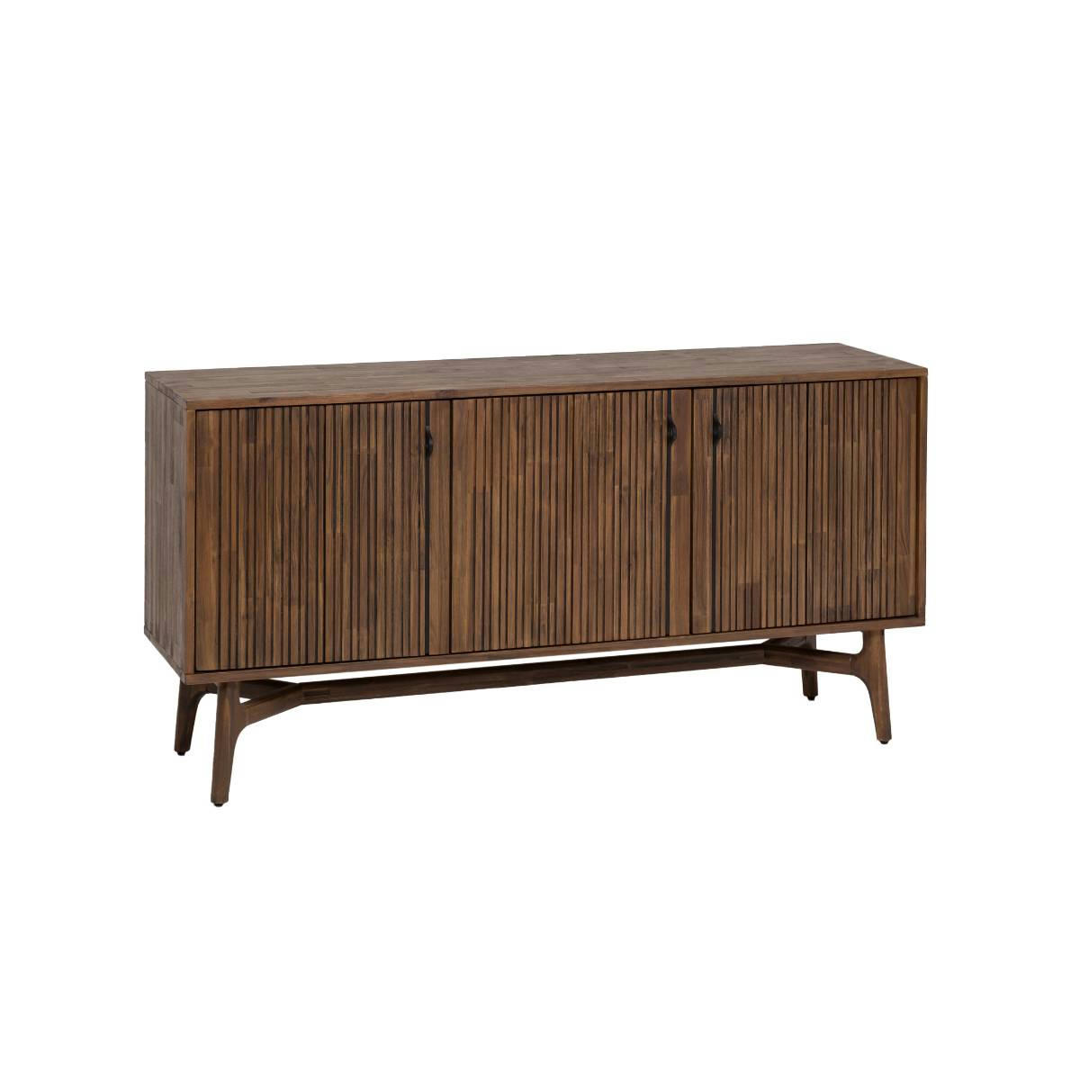 ELIE - Buffet en bois marron 160 cm