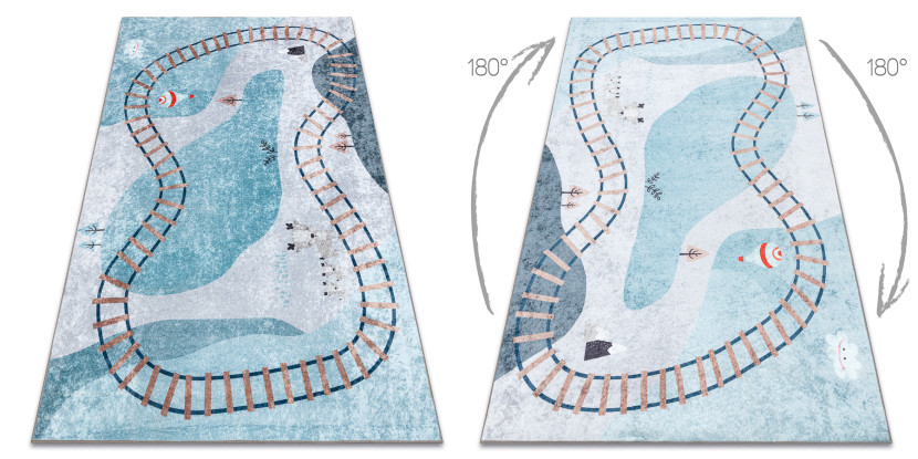 Dywan do prania JUNIOR 52243.801 Tory dla dzieci, 80x150 cm