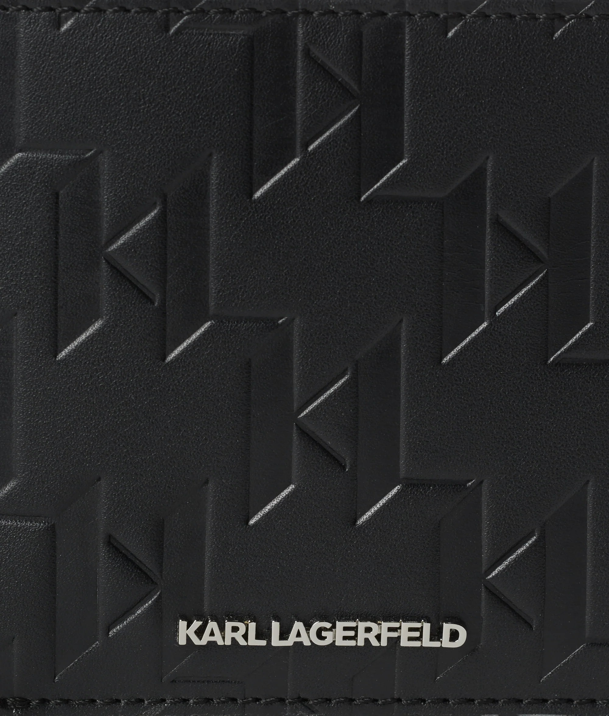 Portefeuille en cuir K/Loom à deux volets