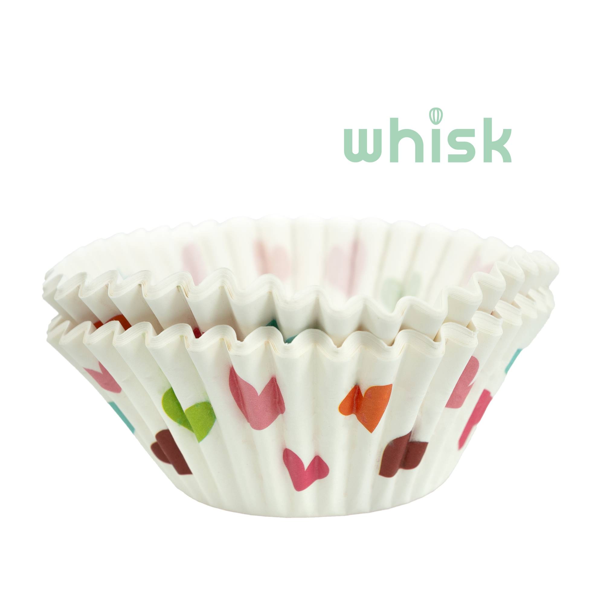 Whisk Heart Cupcake Cases 50 Pack