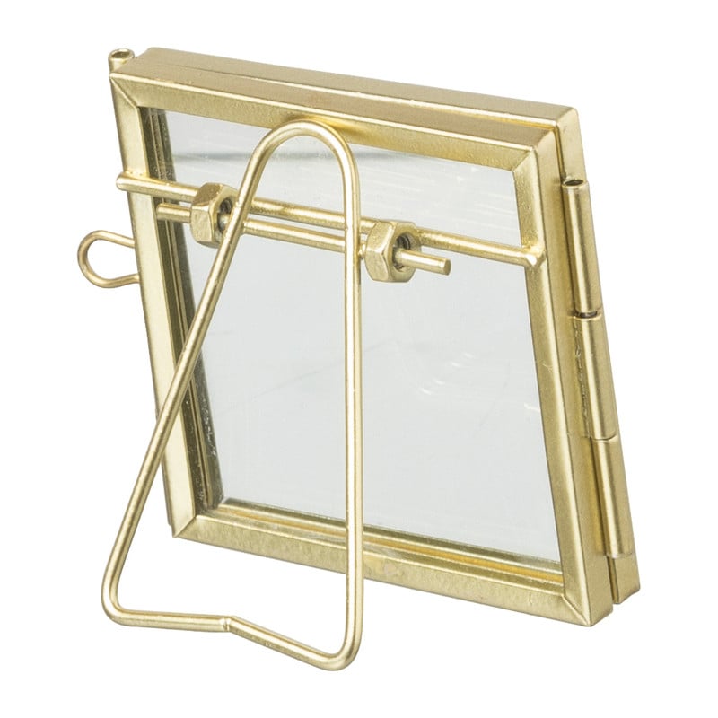 Fotolijst mini - goudkleurig - 6x6 cm