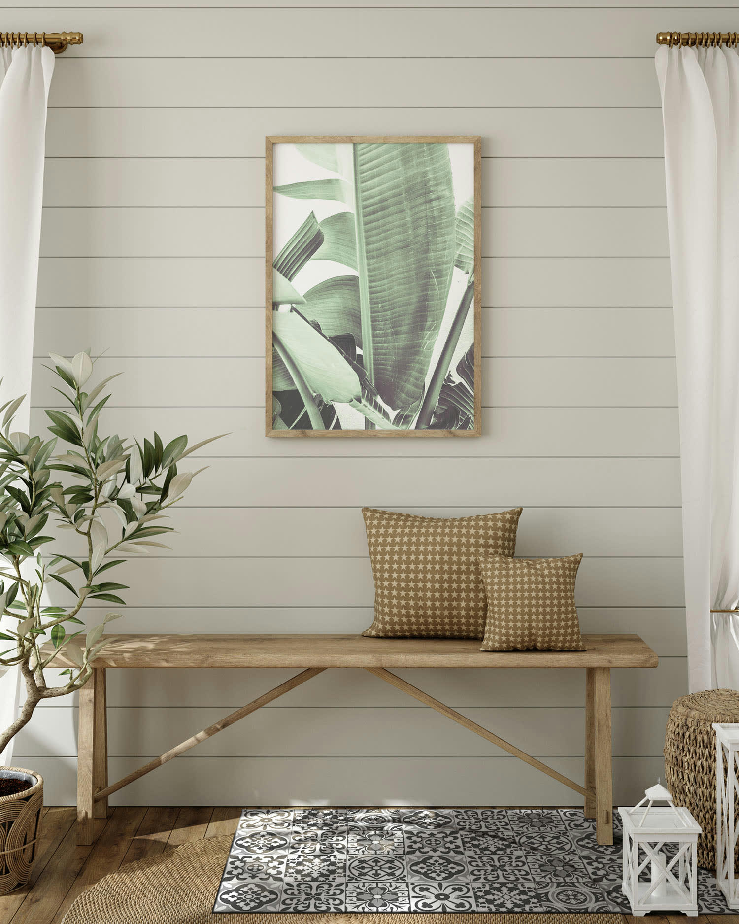 - Tapis vinyle carreaux ciments triana gris 80x150cm