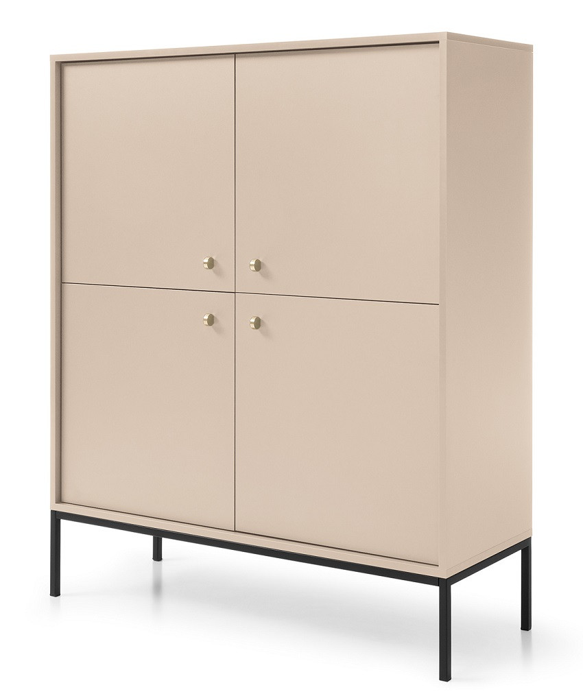 Komoda MONAKO do salonu MK104 - beż   stelaż czarny