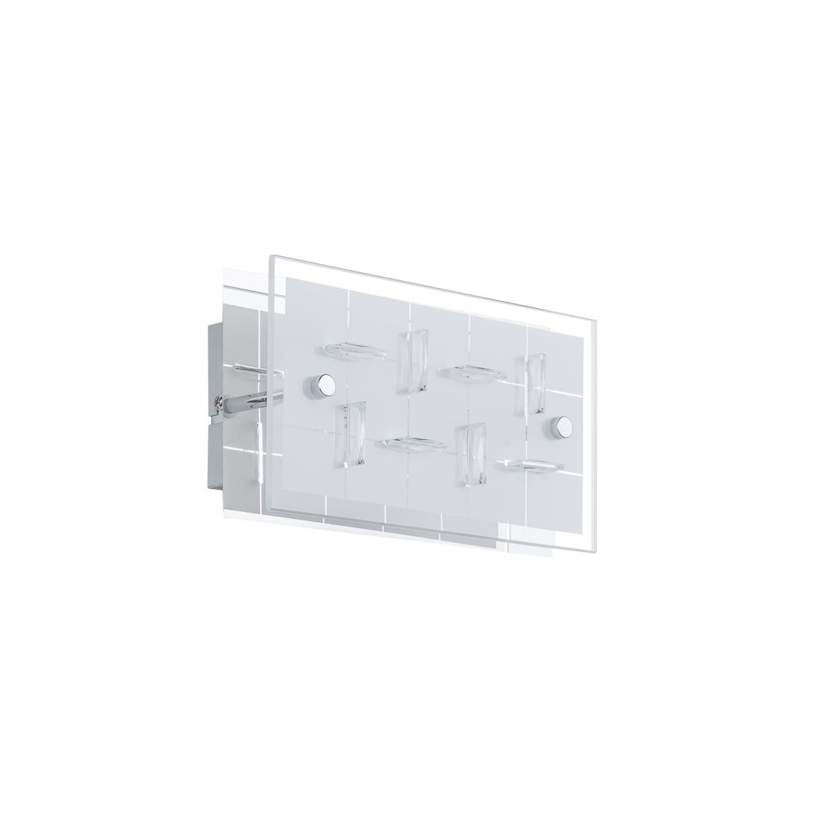 Kinkiet ZELTUMsrebrny LED 1x4W 420lm wym:12x22x8cm IP20 Italux