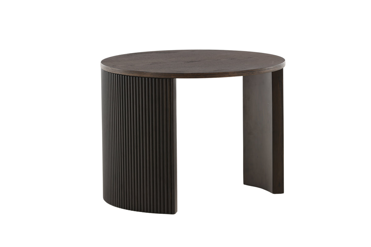 Rebellenclub Salontafel Tondor - Ø60 cm- Walnoot