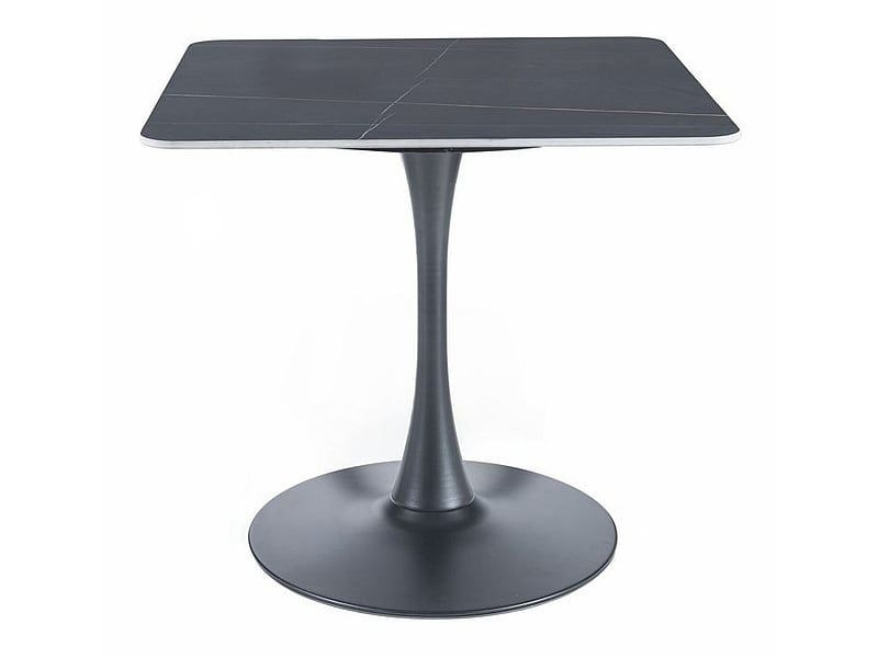 Stół ESPERO II 80x80 czarny marmur/czarny