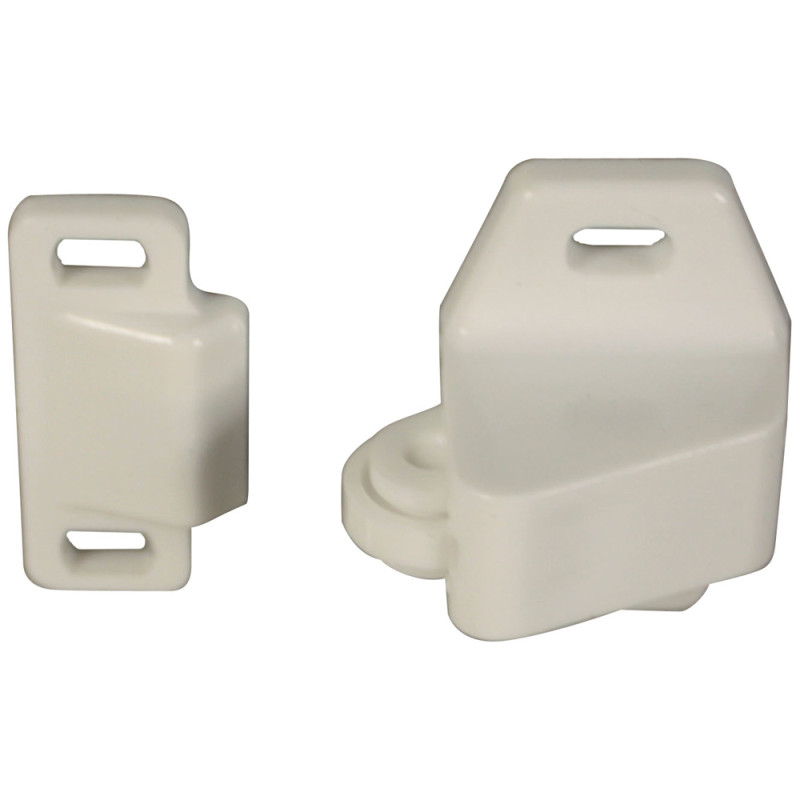 Loquetau à rouleau en plastique blanc 2 pièces TEKNIBOX