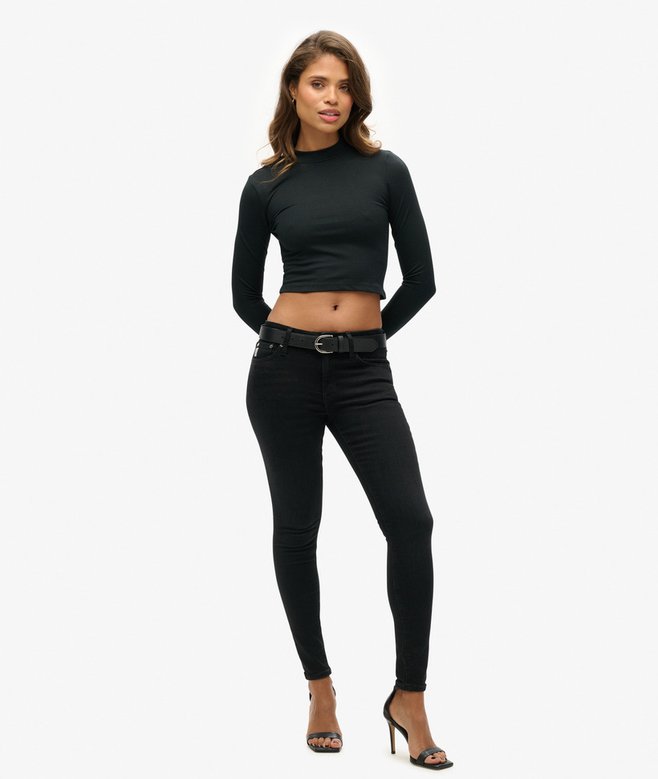 Long Sleeve Open Back Top