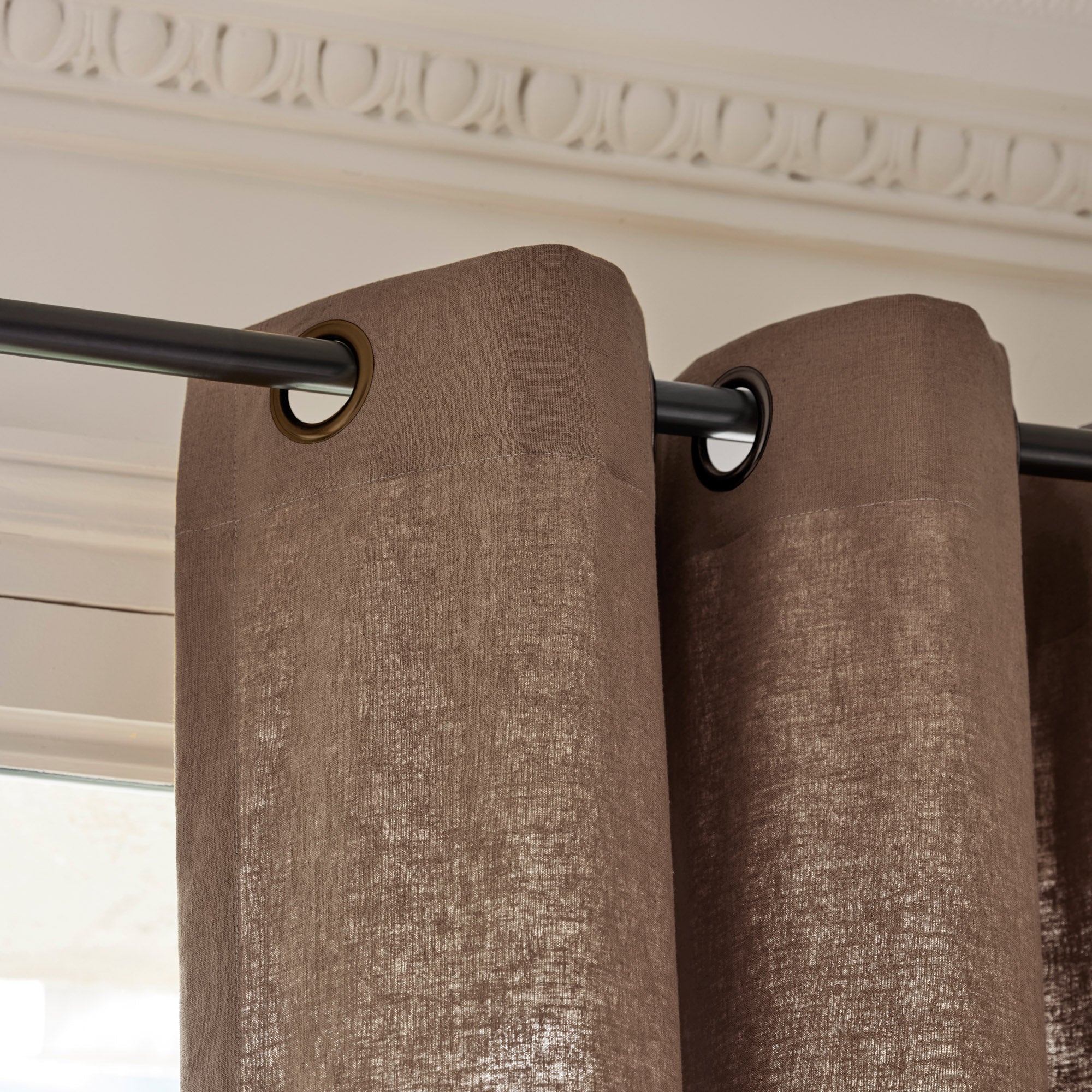 MADURA - Gordijn bruin 145x290 cm