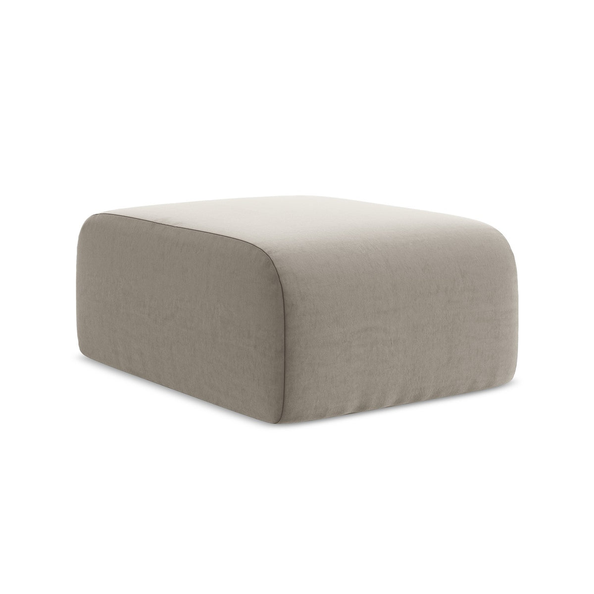 LaMiaSofa Poef Cervo - velours - taupe - 72x94x42