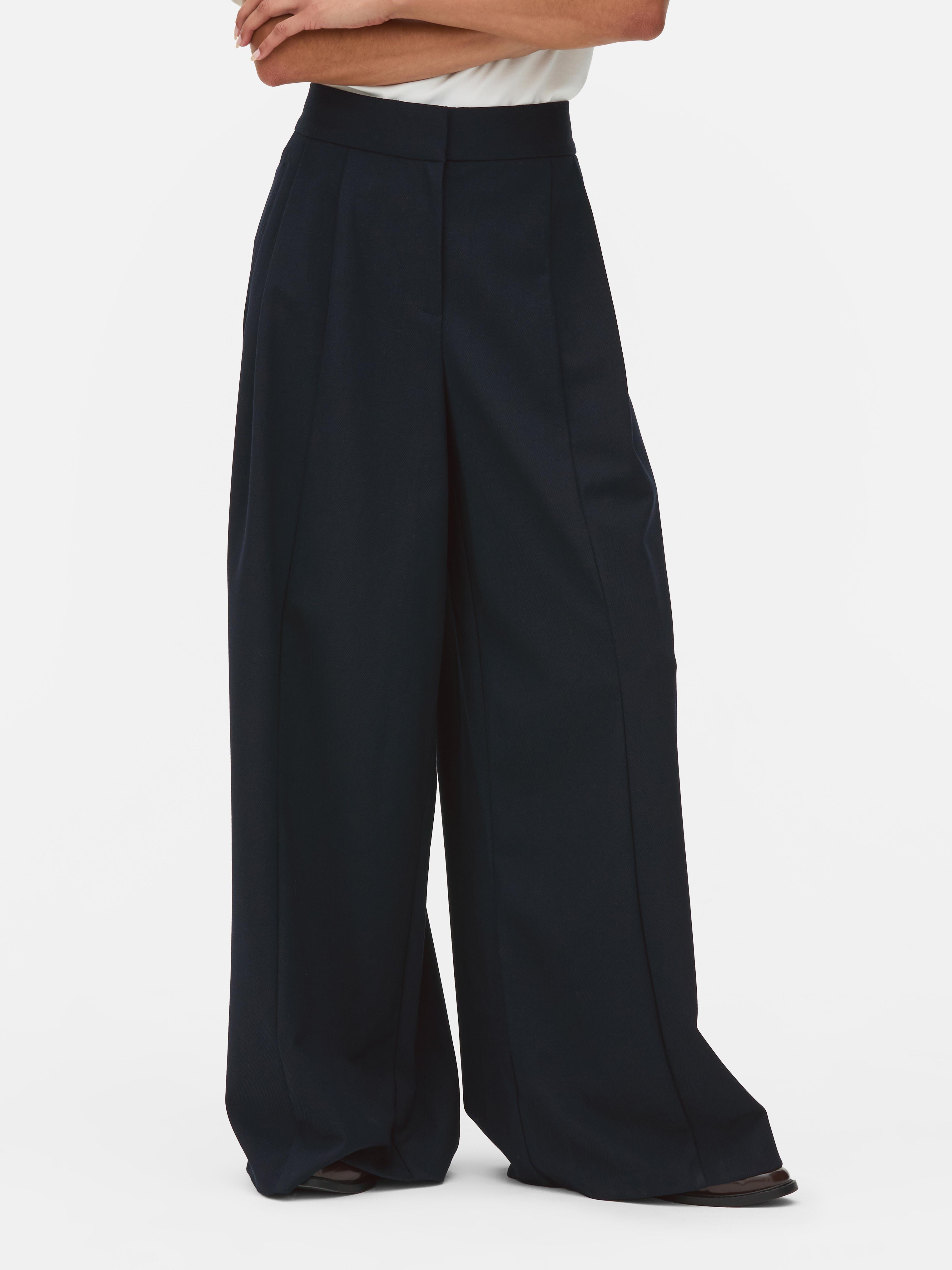 The Edit Twill Wide Leg Pants