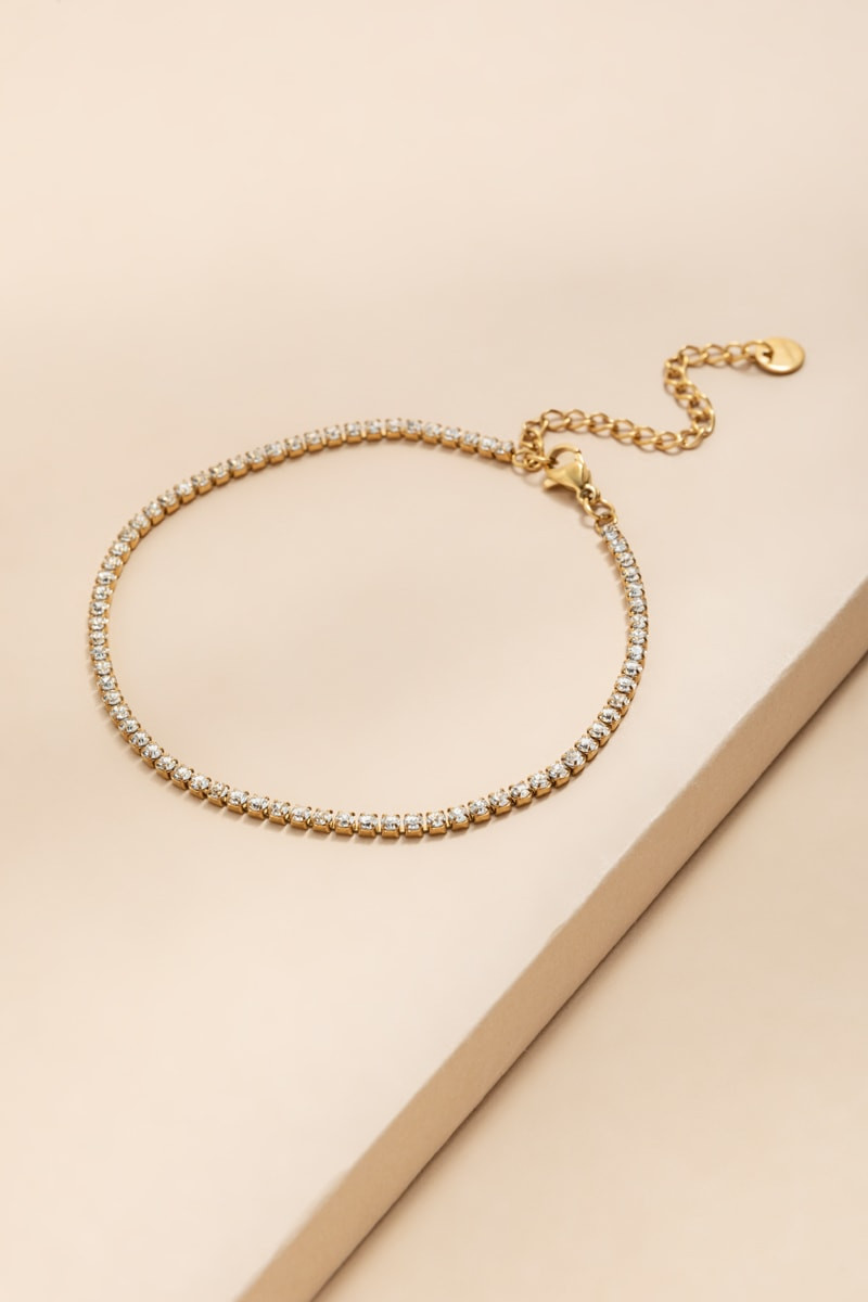 Rochelle Stainless Steel Tennis Bracelet