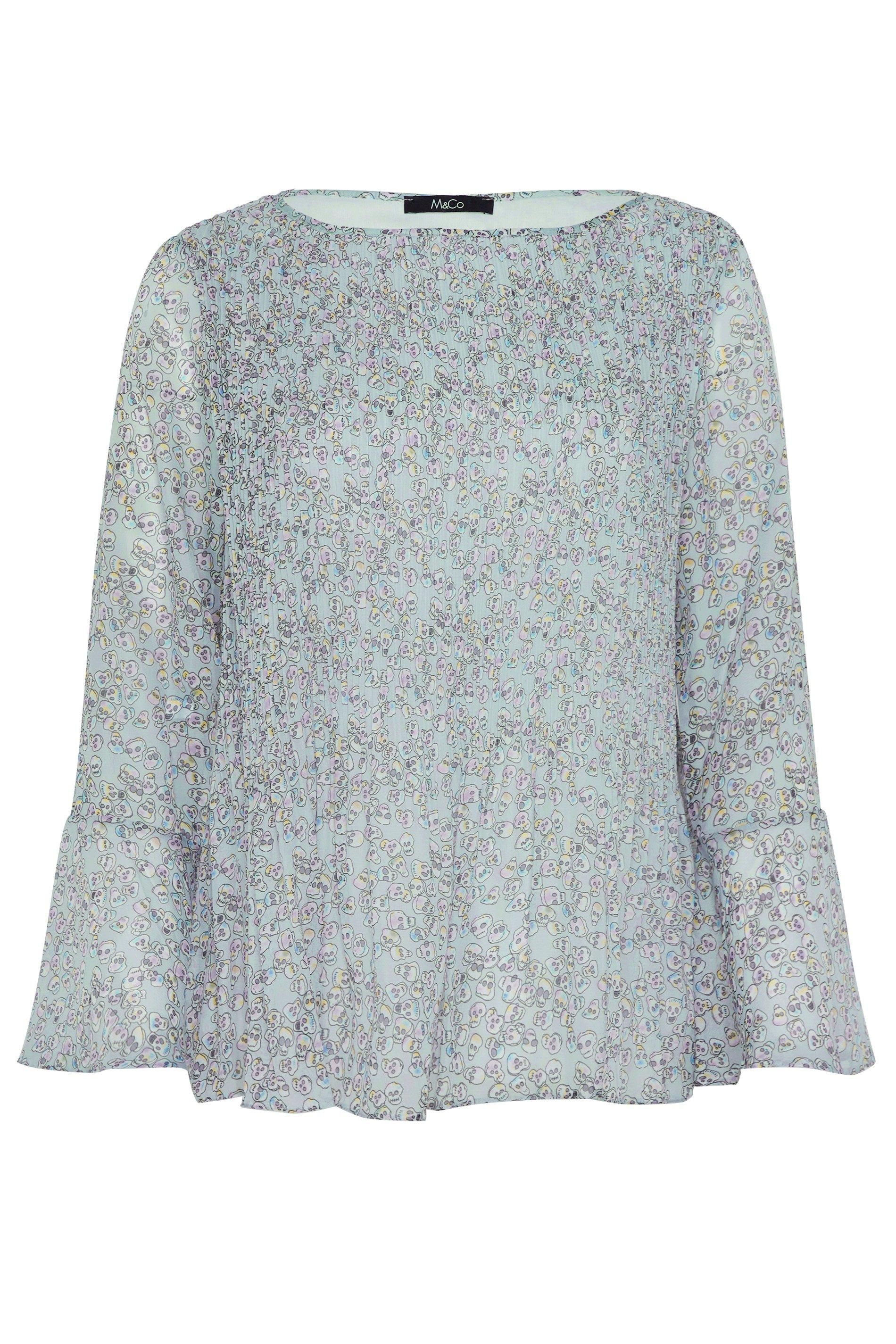 M&Co Pleated Blouse
